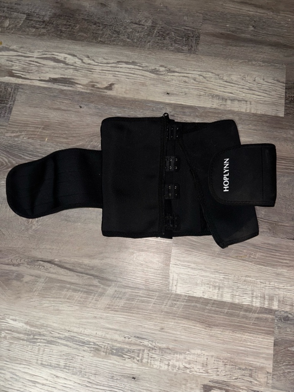 Hoplynn Black Waist Trainer with Adjustable Closure